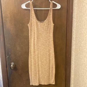 Tan Body Con Dress